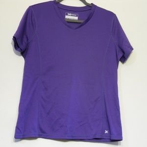 EUC Xersion Quick-Dri Large purple workout top
